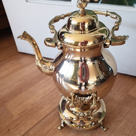 Brass Coffee warmer server, vi tage handcrafted in India